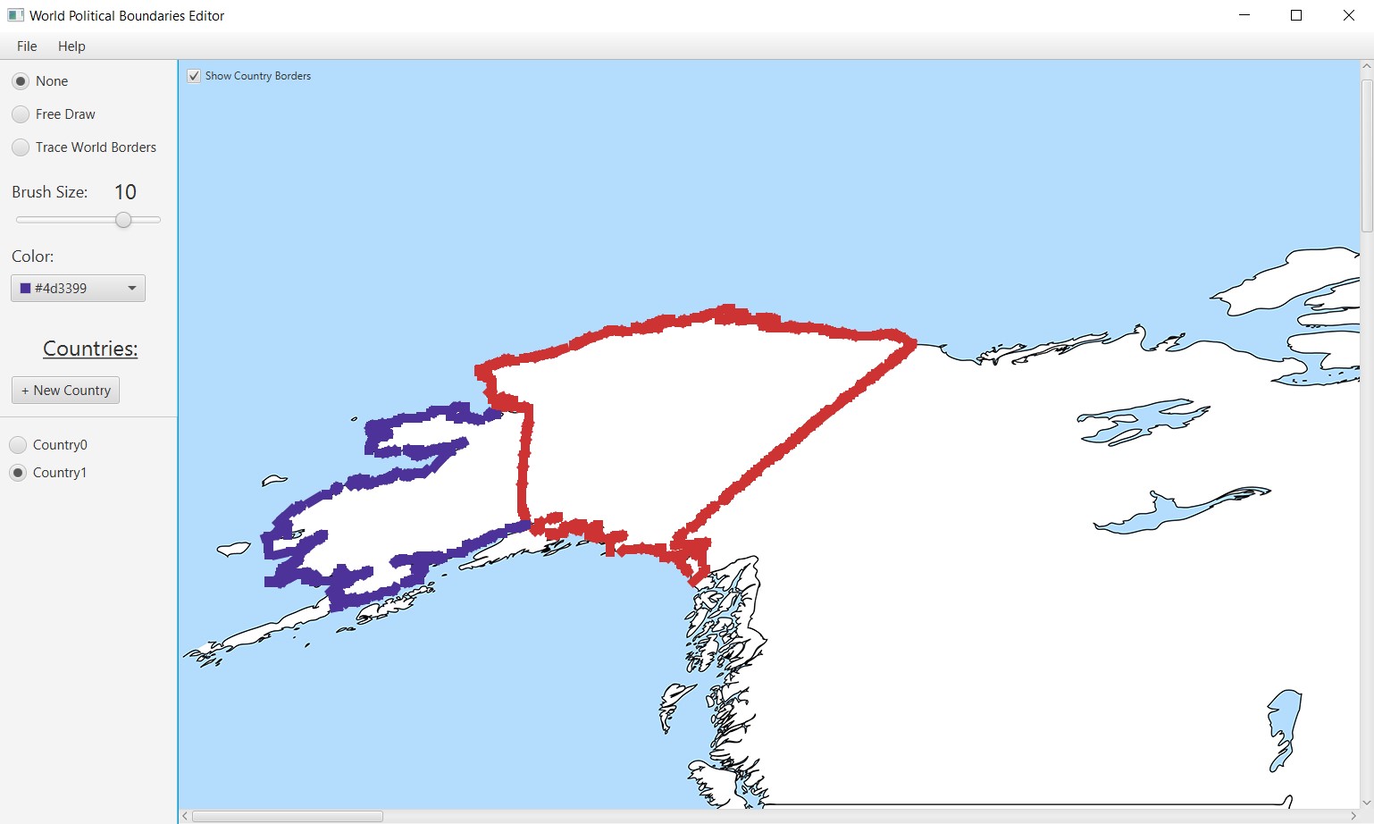 World Political Boundaries Editor